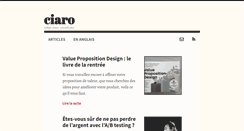 Desktop Screenshot of ciaro.net