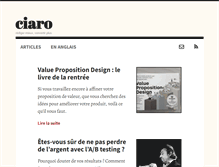 Tablet Screenshot of ciaro.net